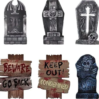 Obrázek produktu pro Strašidelné halloweenské doplňky pro interiér i exteriér – pavouk, čarodějnice, kostra, dýně a duchové – 2024