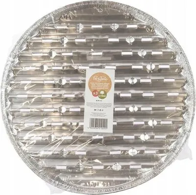 Obrázok produktu pre Kruhové hliníkové grilovacie plechy, 34 cm, 4 kusy