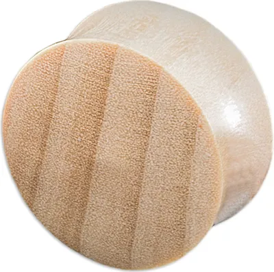 Produktbild von viva-adorno 1 Stück 24mm Double Flared Flesh Plug Tunnel aus Holz verschiedene Holzarten zur Auswahl Größe 2 - 30mm WP1,Krokodil Holz