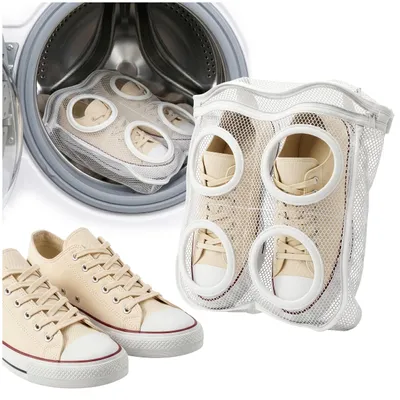 Produktbild von Sillar Schuhwaschbeutel 28x25 cm – Netzbeutel für Waschmaschine