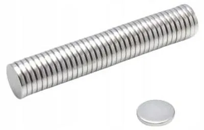 Produktbild von Neodym-Zylindermagnet MW 10x1,5 mm N38 100 Stück