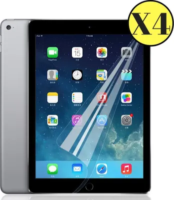 Image de Protection d'écran pour iPad AIR 1 / AIR 2 / 5. génération 2017 / 6. génération 2018 [4 pièces] Film plastique flexible transparent de protection d'écran Phonillico®