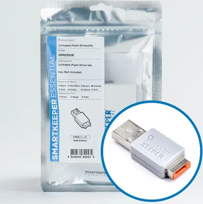 Immagine prodotto di SmartKeeper Basic "USB Stick"  verriegelbar 32GB  orange