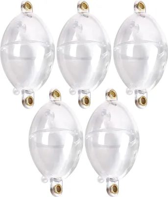 Produktbild von TopHomer 5 Stück Angelboje Oval Kunststoff Wasserball Blasenbojen Wasserfüllwürfel Outdoor Angelzubehör für Bootsangeln Meeresangeln
