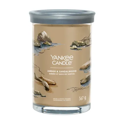 Produktbild von Yankee Candle Signature, Zylinder, Braun, Bernstein, Kardamom, Sandelholz, 100 h, 1 Stück(e)