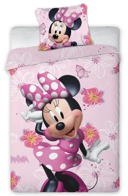 Zdjęcie produktu dla Pościel na licencji 140x200 bawełniana Myszka Minnie