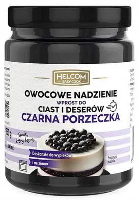 Zdjęcie produktu dla Owocowe nadzienie wprost do ciast i deserów czarna porzeczka 550 g Helcom