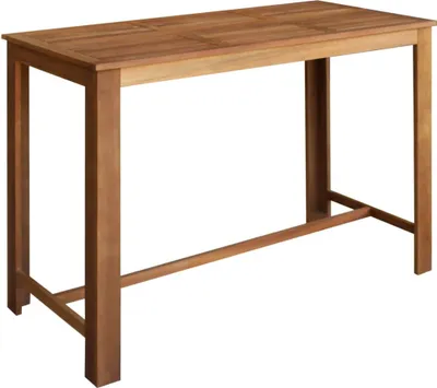 Image de vidaXL Ensemble table de bar et tabourets 7 pièces en acacia massif