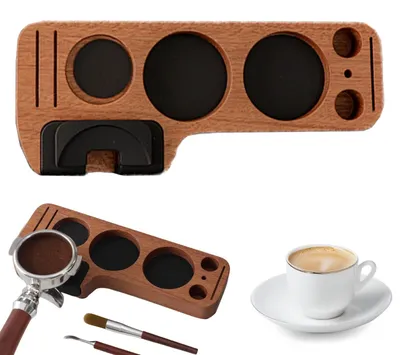 Obrázok produktu pre Prídržiavač kávy pre espresso s drevom sapele
