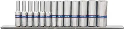 Produktbild von 1/4" Langer Steckschlüsselsatz 4-14 Mm 13-Teilig Sechskantschiene - Ky2311Mr
