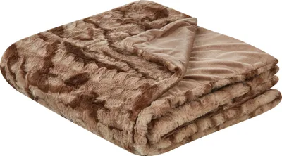 Obrázok produktu pre BELIANI Prikrývka na posteľ hnedá mäkká Umelá kožušina 150 x 200 cm huňatá deka spálňa