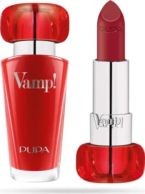 Obrázek produktu pro Pupa, Vamp!, bez parabenů, objem, krémová rtěnka, 301, intenzivní červená, 3,5 g