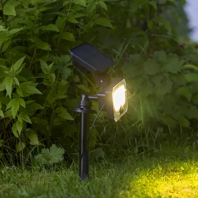 Produktbild von LED Erdspieß Außenlampe mit Fernbedienung Solar und Bewegungsmelder