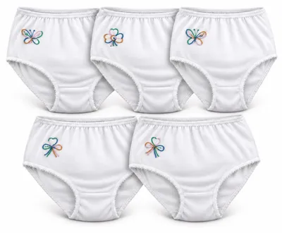 Produktbild von Damen Taillenslip 5er-Pack aus 100 % Baumwolle,  Weiß-L