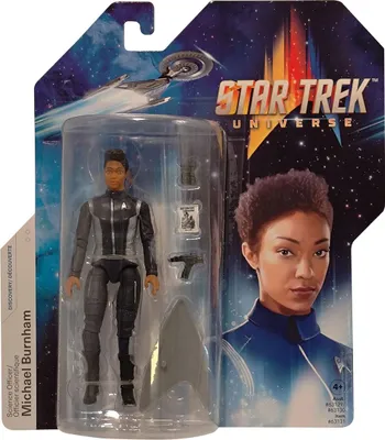 Produktbild von Star Trek Universe - Michael Burnham - Actionfigur mit Pistole, Accessoires, bewegliche Sammlerfigur, Playmates LH2174