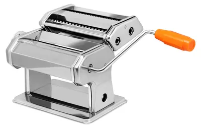 Productafbeelding van Ikodm handmatige pastamachine, gemaakt van roestvrij staal 304, met 9 dikte-instellingen, 2/4 mm snijrollen en een tafelklem