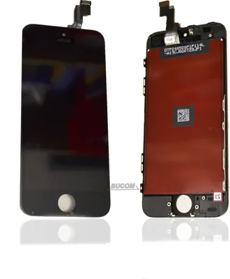 Produktbild von Display für Apple iPhone 5s Digitizer Touchsreen mit Rahmen Front glas LCD Cover schwarz