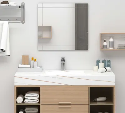 Produktbild von "im Angebot" Wandspiegel 80x60 cm Glas - Wandspiegel CC1838