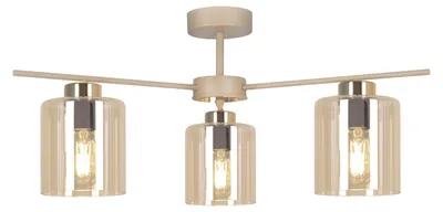 Zdjęcie produktu dla Lampa wisząca VANES beżowa 3xE27x20W metal wym:29x57x57cm IP20 Kaja