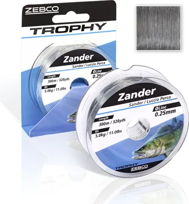 Produktbild von Zander Angelschnur monofil Zanderschnur grau Ø 0,25 mm 300m 5 kg