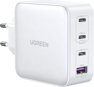 Zdjęcie produktu dla Ugreen 15337 Ladegerät für Mobilgeräte Universal Weiß AC Schnellladung Drinnen (15337)