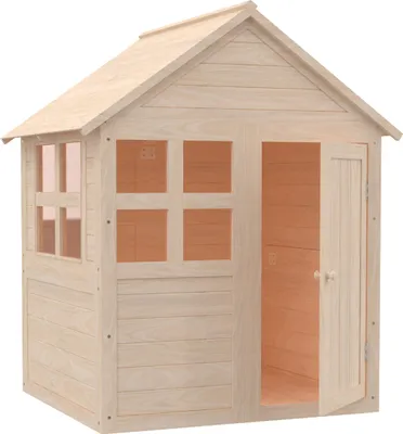 Image de Maisonnette avec plancher BOUTON D'OR COTTAGE Marron FSC®