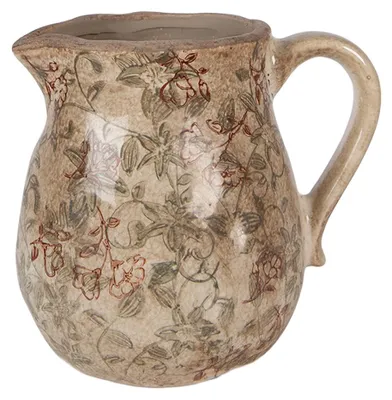Produktbild von Clayre & Eef Dekorative Kanne 16x13x16 cm Beige Keramik