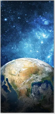 Produktbild von Stahl Magnettafel Hochformat 78x37cm Erdkugel
