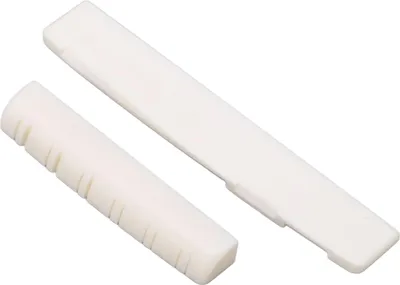 Zdjęcie produktu dla Zestaw siodełek gitarowych Ox Bone Pre Slotted Guitar Bridge Siodełko do 12-strunowych gitar akustycznych