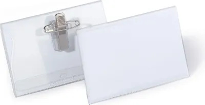 Obrázok produktu pre Súprava menoviek DURABLE s kombinovaným klipom, 90 x 54 mm