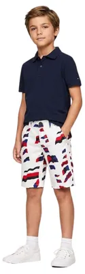 Produktbild von Tommy Hilfiger Jungen Shorts weiß mit Mustern Chino 128