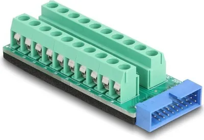Produktbild von Delock USB Pfostenstecker zu Terminalblock Adapter 20 Pin
