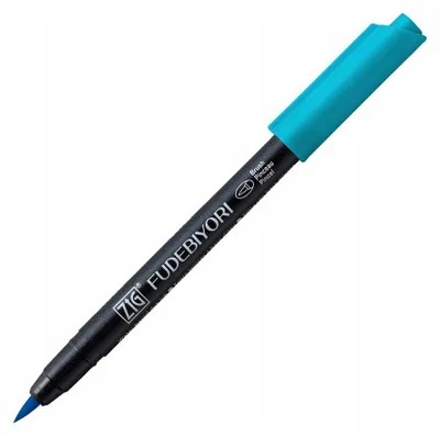 Produktbild von Kuretake Fudebiyori Pinselstift Kobaltblau für Kalligrafie