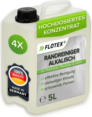 Produktbild von Flotex Hocheffektiver Pool Randreiniger alkalisch 4x5L Poolrandreiniger Fliesen