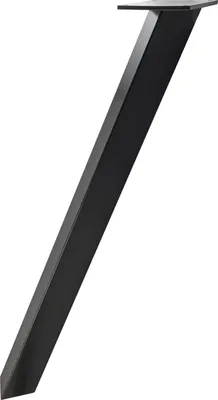 Produktbild von Simausrom Tischfuß schräg 60x60mm - Tischbein Höhe 720mm mit einer Tragkraft von 80kg, Stahl schwarz matt
