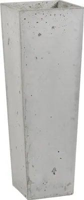 Zdjęcie produktu dla Donica Betonowa Zewnętrzna Na Dwór Z Otworami Zadora CONE L 32x32x93 szary naturalny