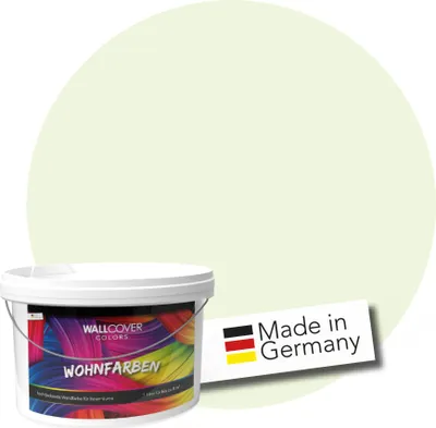 Produktbild von WALLCOVER Wandfarbe Pastell Gelb Grün  Hochdeckend Klasse 1 Matt 5L für 40 m²