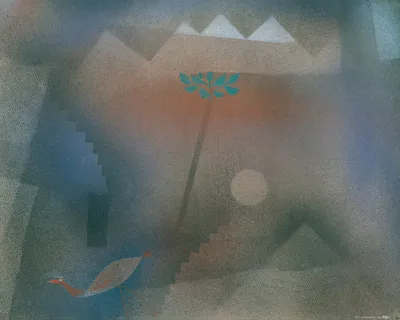 Produktbild von Paul Klee Kunstdruck Bild - Abwandernder Vogel, 1926 (40 x 50 cm)