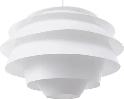 Produktbild von BELIANI Hängeleuchte Weiß Kunststoff Schirm in Blumenform Rose Kinderzimmer Beleuchtung Spiral-Optik Modernes Design