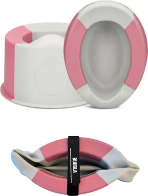 Produktbild von Buubla Potty rot, faltbares Töpfchen für Zuhause und Unterwegs