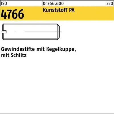Produktbild von Reyher  Gewindestifte ISO 4766 Polyamid M 4x10 PA6.6 (100 Stück)
