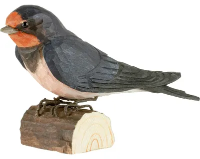 Produktbild von Wildlife Garden Decobird Hausschwalbe handgeschnitzt