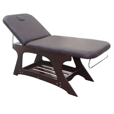 Image de VIRTUS Lit table de massage pour esthétique soins istitut beauté tattoo salon MARRON