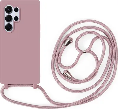 Produktbild von Handykette für Samsung Galaxy S25 Ultra Hanyhülle mit Band Hülle mit Kodel Smartphone Halskette in Rosa