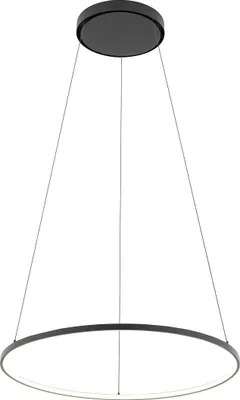 Immagine prodotto di Lampada a sospensione LED CIRCOLO LED nera 21W, bianco caldo, 660 lm, alluminio, dimensioni: 140x60x60 cm, IP20, Nowodvorski Lighting