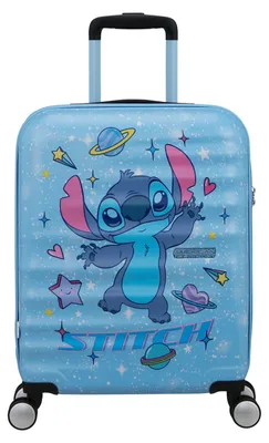 Immagine prodotto di American Tourister carrello Wavebreaker Disney Spinner 55 / 20 TSA Disney FL Stitch Universe celeste