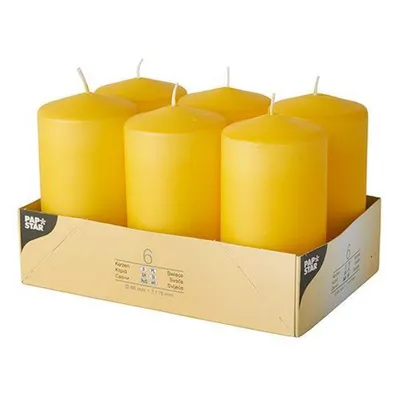 Produktbild von Stumpenkerzen Ø 60 mm · 115 mm goldgelb