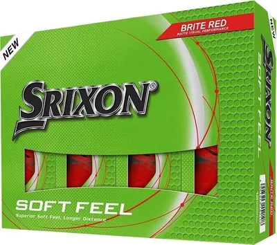 Image de Srixon Soft Feel 14 Brite Red 12 Balles de Golf