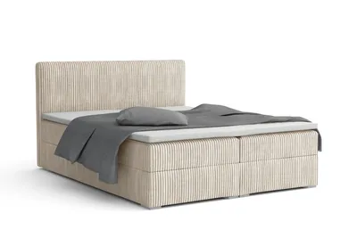 Produktbild von BOXBETT LON IV 200/200 in Cord Creme H4