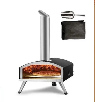 Immagine prodotto di Forno professionale per pizza - Panetteria - Cucina da esterno - Pizza gourmet - Grill - Acciaio inossidabile - fino a 600 °C - con cestello di trasporto